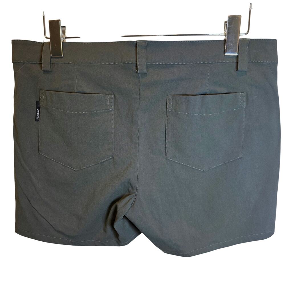 Flylow Life Short Womens Sz 12 Green Gray‎ UPF 50+ Hiking Activewear Stretch $75 - Picture 6 of 16